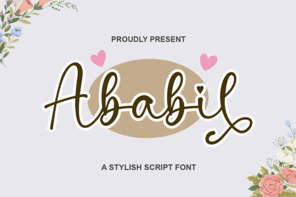 Ababil: A Light Script Handwritten Font for Editorial Design
