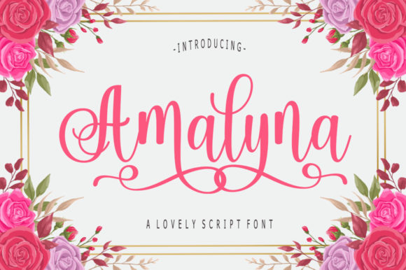 Amalyna: A Modern Script Font for Digital Design