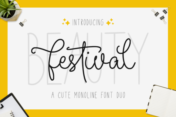 Beauty Festival Typeface for Scroll-Stopping Social Graphics