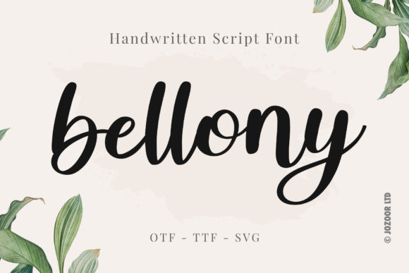 Bellony: A Timeless Script Handwritten Font for Makers