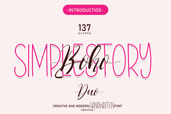 Boho Simplestory: The Ultimate Script Handwritten Font for Designers
