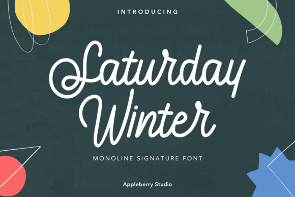Designing with Saturday Winter: An Elegant Script Typeface