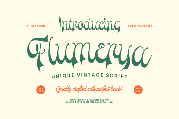 Flumerya: The Vintage Script Font for High-Impact Branding