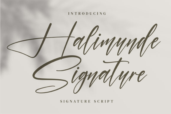 Halimunde Signature Font Review for Makers