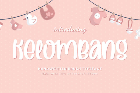 Kelombang Font: A Cute Script Handwritten Typeface for Makers
