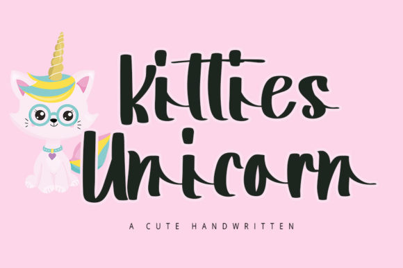 Kitties Unicorn: A Timeless Script Handwritten Font for Makers