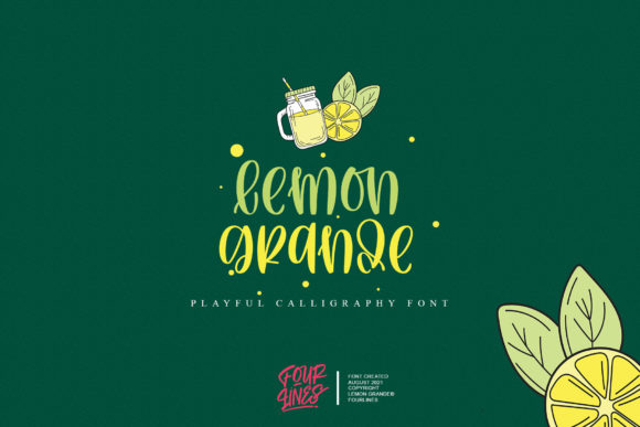 Lemon Grande: A Playful Script Handwritten Font for Editors