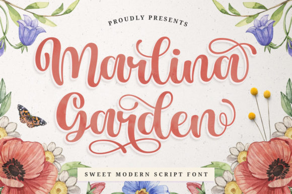 Marlina Garden: A Romantic Typeface for Elegant Brands