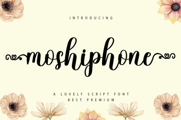 Moshiphone: The Script Handwritten Font for Elegant Branding