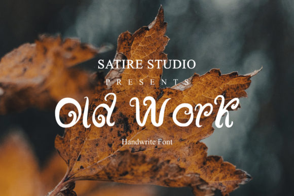 Old Work - Handwritten: A Timeless Typeface for Editorial Design