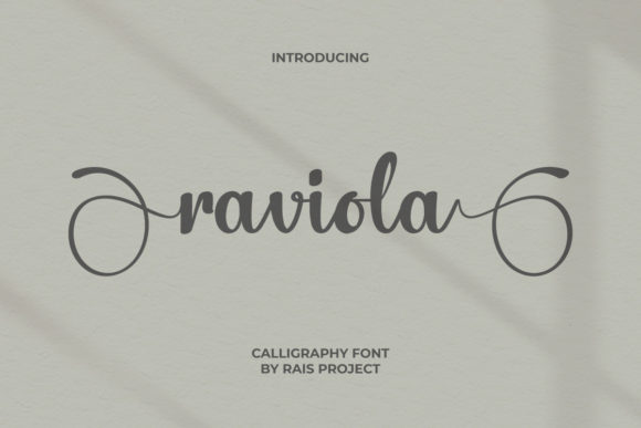 Raviola Font: Bold Script for Small Business Branding