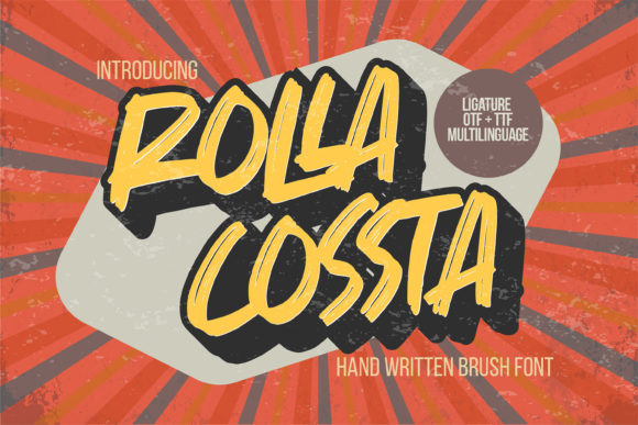 Rolla Cossta: A Fun Handwritten Brush Font for Makers