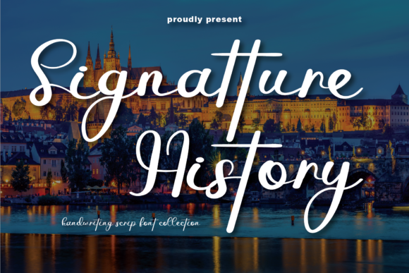Signatture History: A Modern Script Handwritten Font for Makers