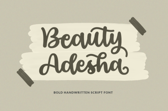 Using Beauty Adesha for Elegant Brand Identity Design